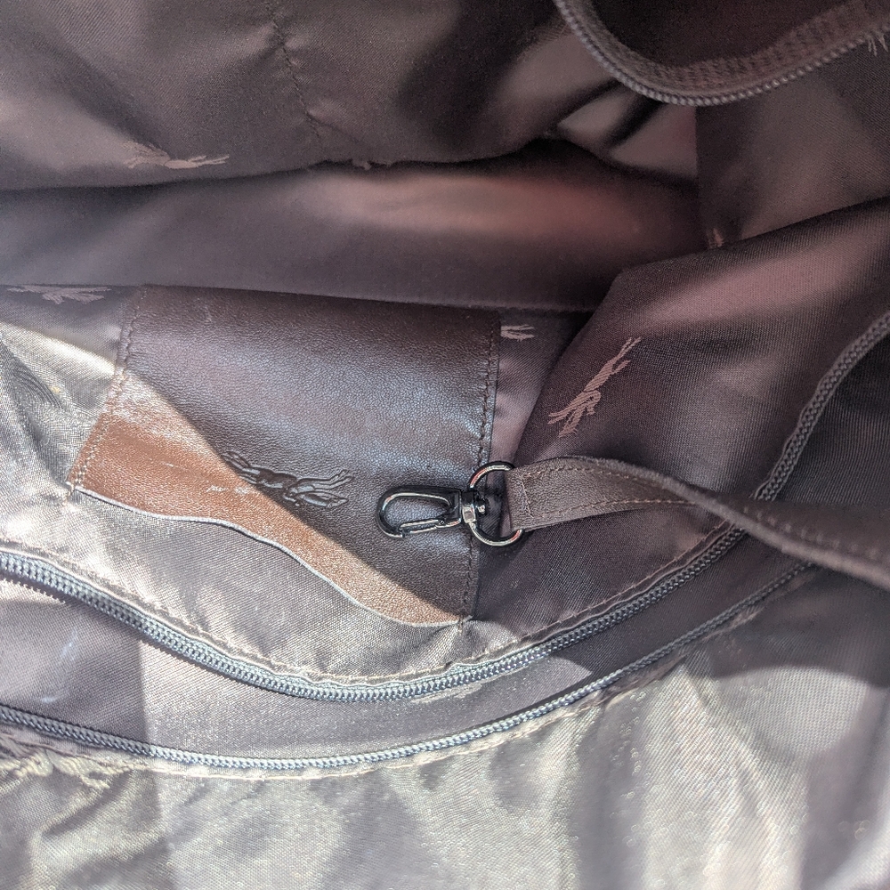Classy, Authentic Longchamp large leather Midnight Blue Very Nice Shoulder Bag. - Picture 7 of 7